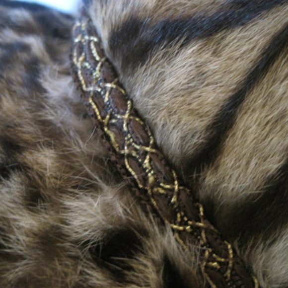 Vintage 1960's Genuine Leopard Print Fur Hat - Picture 6 of 7